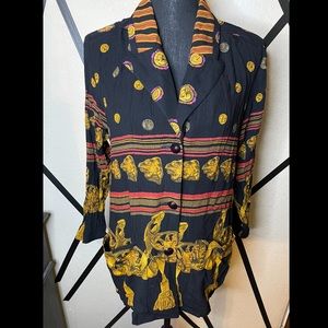 Vintage Carole Little Blazer Like Top